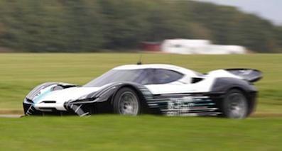 蔚來汽車純電動超跑實(shí)車曝光 定標(biāo)LaFerrari