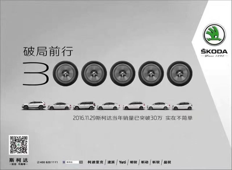 創歷史新高 上汽斯柯達前11月銷量突破30萬輛