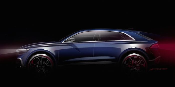 2017年1月發布 奧迪公布Q8概念車預告圖