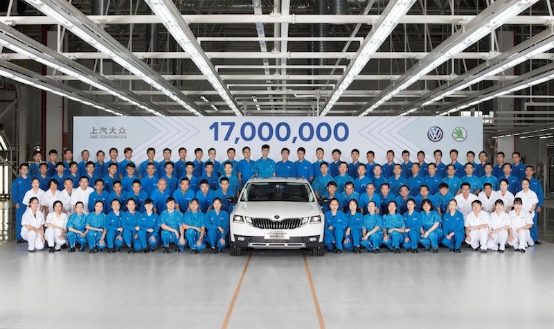 上汽大眾第1700萬輛新車下線 明銳旅行車投產(chǎn)