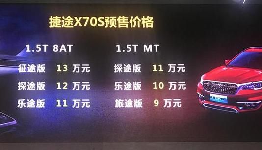 捷途X70S亮相廣州車展 預售價9-13萬元 