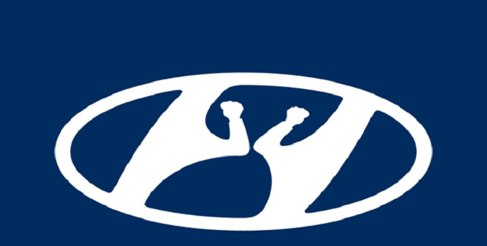 現代汽車推出“社交隔離”版logo