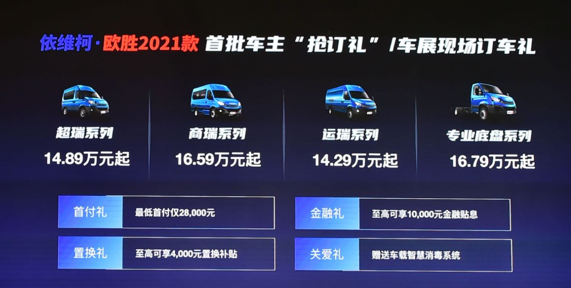 2021款依維柯歐勝上市 起售價14.29萬元